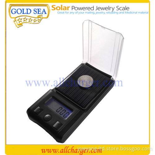 Mini electric solar cigarette weighing scales